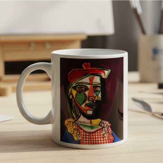 Picasso - Kırmızı Bereli Kız (Girl with a Red Beret) Seramik Kupa