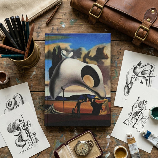 Dali – Atavistik Kalıntılar (Atavistic Vestiges) Kumaş Kapaklı Defter 14x20 cm – görsel 2