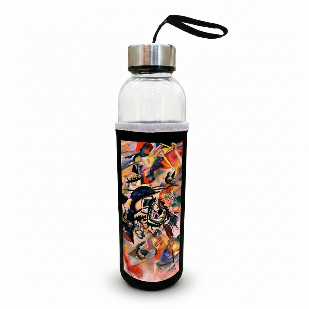 Kandinsky – Kompozisyon VII (Composition VII) Kılıflı Cam Matara 500 ml – görsel 2