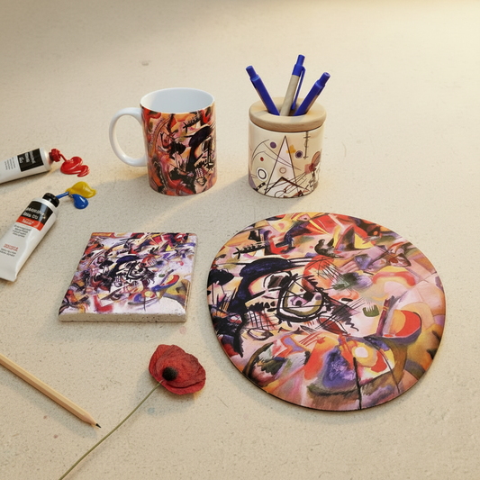 Kandinsky – Kupa, Mouse Pad, Bardak Altlığı ve Kalemlik Seti – görsel 2