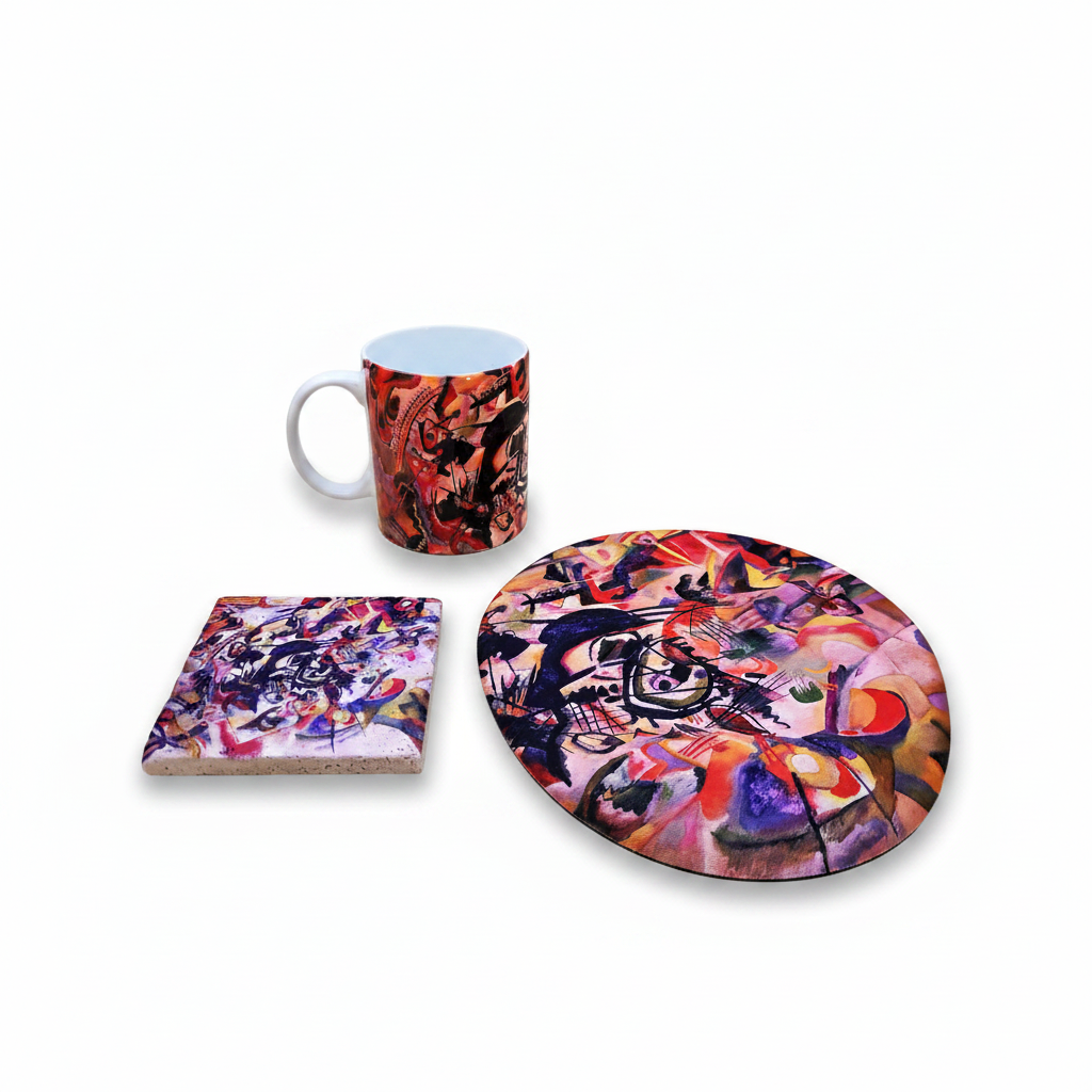 Kandinsky – Kupa, Mouse Pad ve Bardak Altlığı Seti