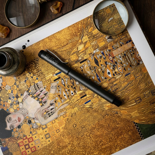 Klimt – İmzalı Metal Roller Kalem Füme – görsel 2