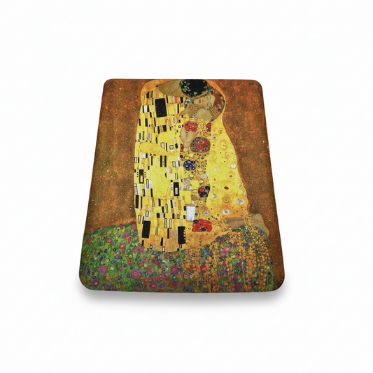 Klimt – Öpücük (The Kiss) Bilek Destekli Dikdörtgen Mouse Pad – görsel 2