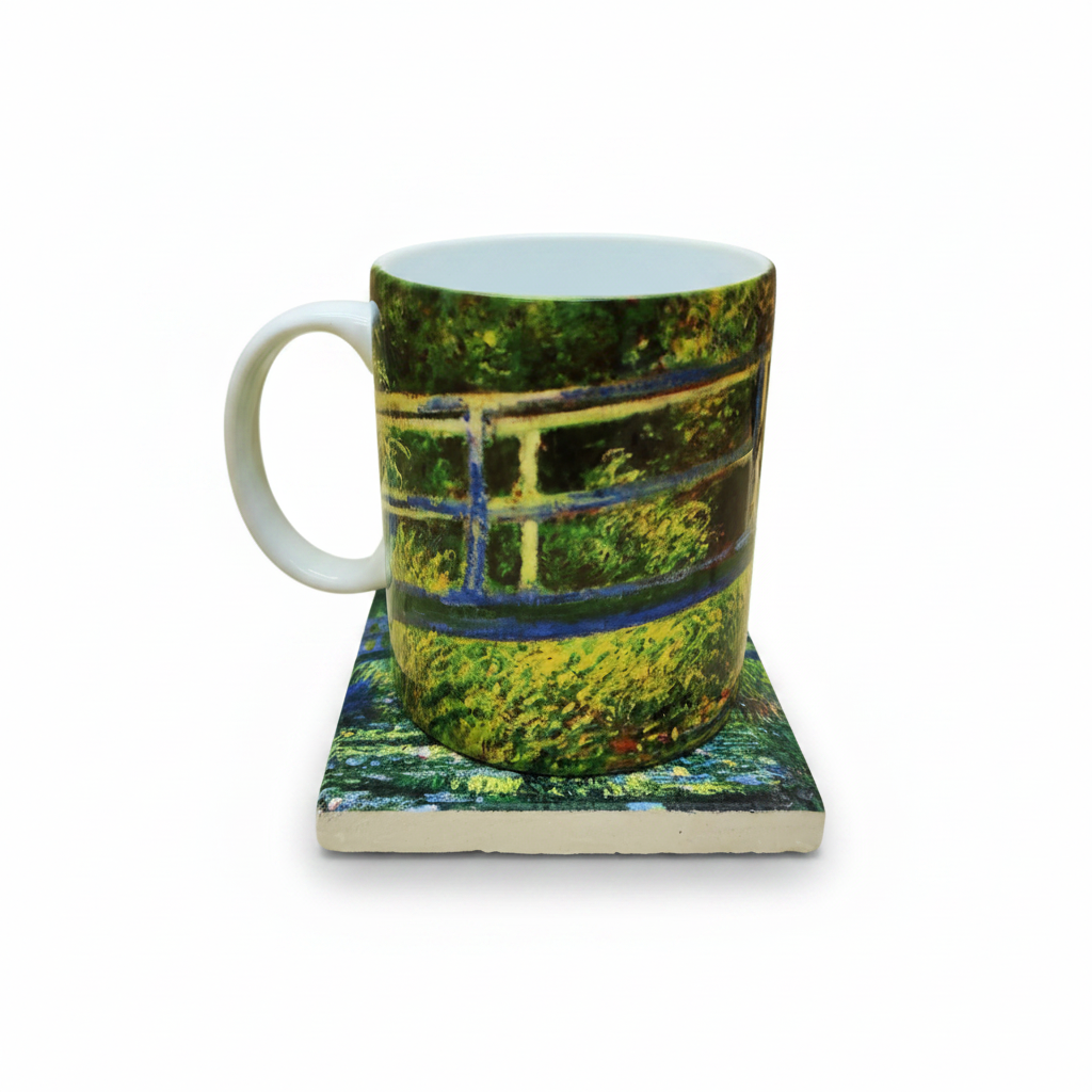 Monet – Japon Köprüsü (The Japanese Footbridge) Kupa ve Bardak Altlığı Seti