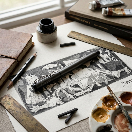 Picasso – İmzalı Metal Roller Kalem Füme – görsel 2