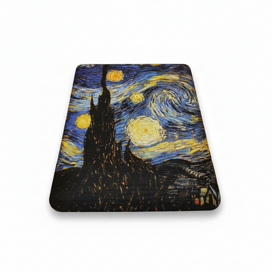 Van Gogh – Yıldızlı Gece (The Starry Night) Bilek Destekli Dikdörtgen Mouse Pad – görsel 2