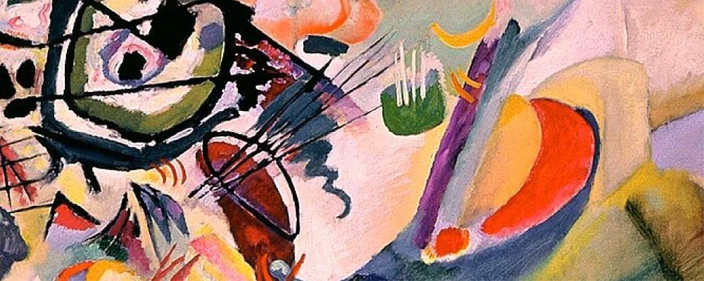 Wassily Kandinsky Composition VII eseri detayı