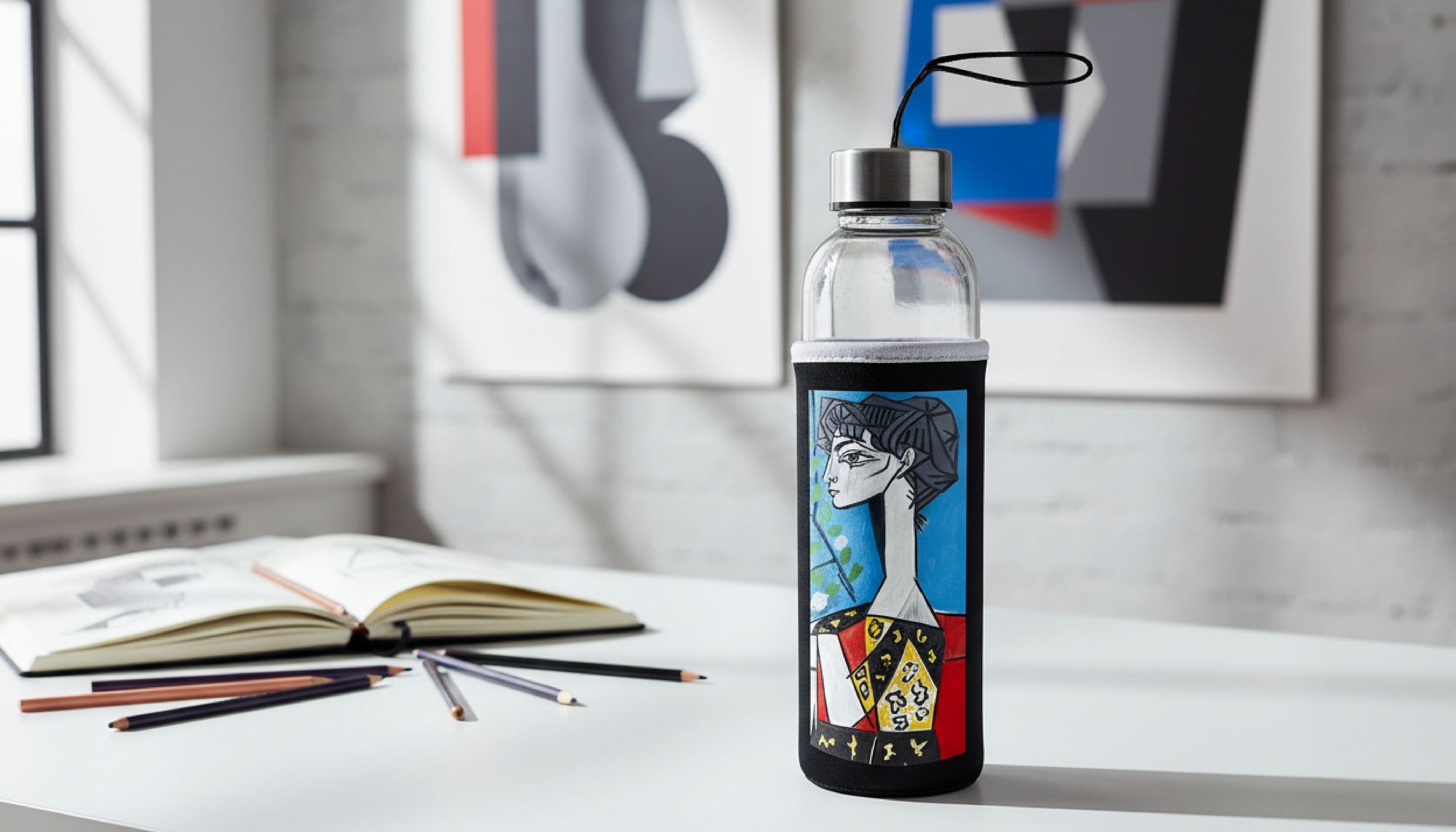 Harikapoli sanat baskılı matara ve termos koleksiyonu – Van Gogh, Klimt tasarımlı matara ve termoslar