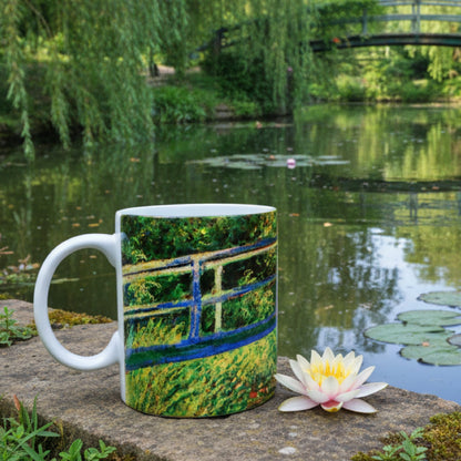 Monet - Japon Köprüsü (The Japanese Footbridge) Seramik Kupa
