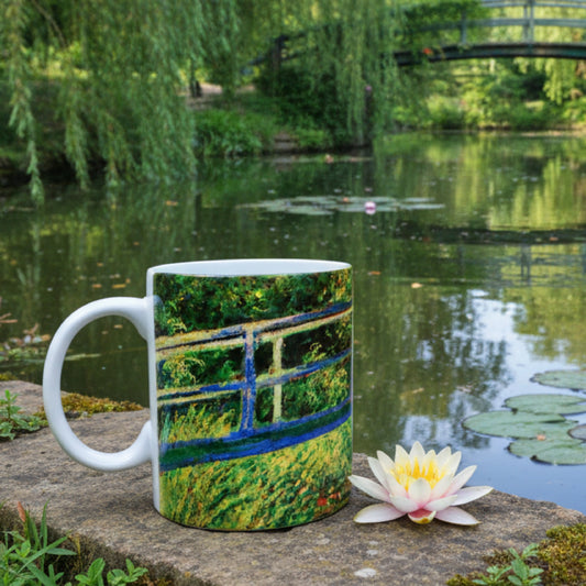 Monet - Japon Köprüsü (The Japanese Footbridge) Seramik Kupa