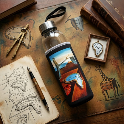 Dali – Belleğin Azmi (The Persistence of Memory) Kılıflı Cam Matara 500 ml – görsel 3