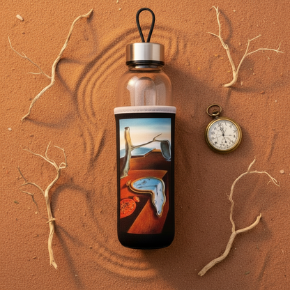 Dali – Belleğin Azmi (The Persistence of Memory) Kılıflı Cam Matara 500 ml – görsel 4
