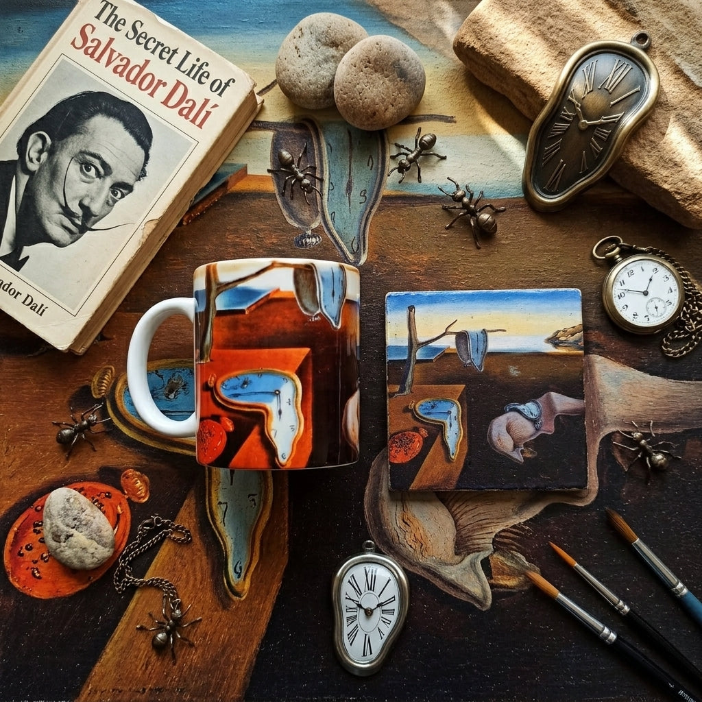 Dali – Belleğin Azmi (The Persistence of Memory) Kupa ve Bardak Altlığı Seti – görsel 2