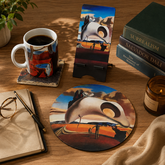 Dali – Kupa, Bardak Altlığı, Mouse Pad ve Telefon Standı Seti – görsel 2