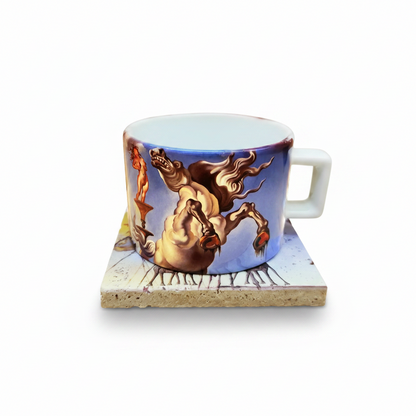 Dali – St. Anthony'nin Baştan Çıkışı (The Temptation of St. Anthony) Çay/Kahve Fincanı ve Bardak Altlığı Seti