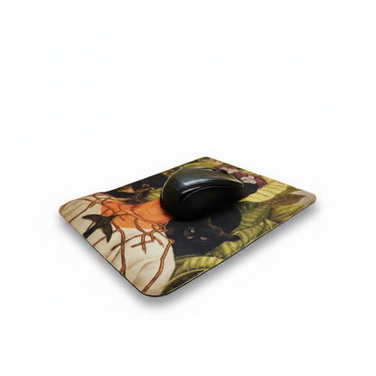 Frida Kahlo – Dikenli Kolyeli Otoportre (Self-Portrait with Thorn Necklace) Bilek Destekli Dikdörtgen Mouse Pad – görsel 3