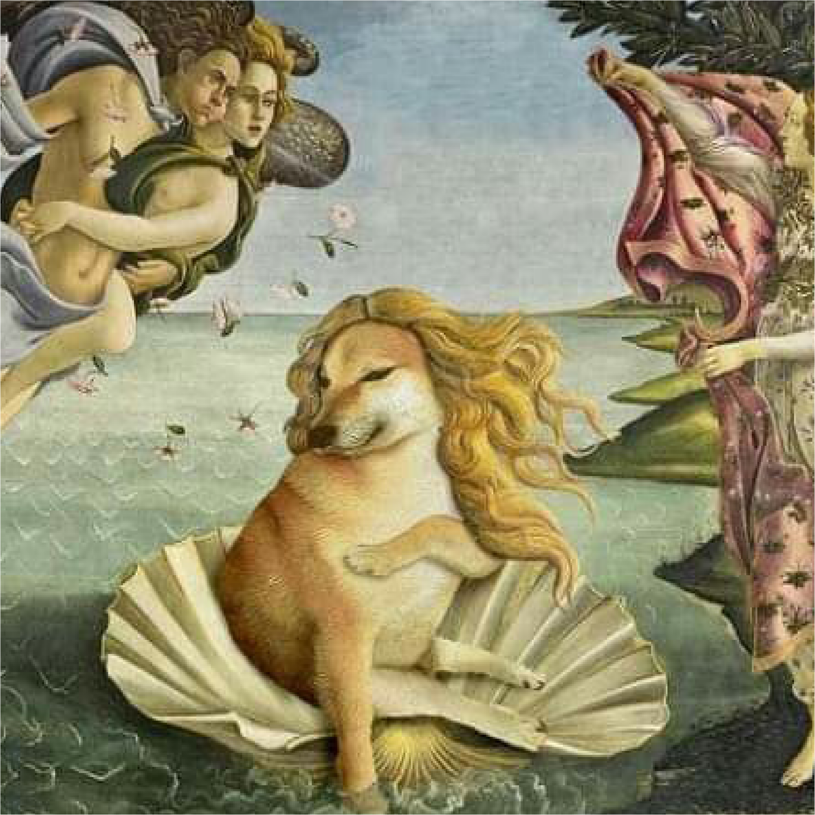 Hayvanlar ve sanat eserlerinin kombinasyonu