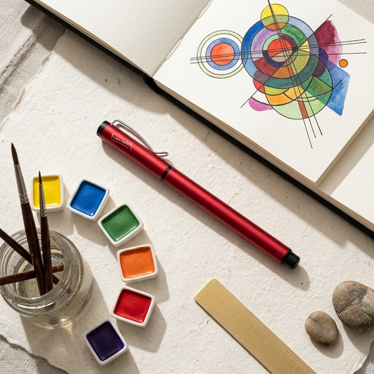 Kandinsky – İmzalı Metal Roller Kalem Kırmızı – görsel 2