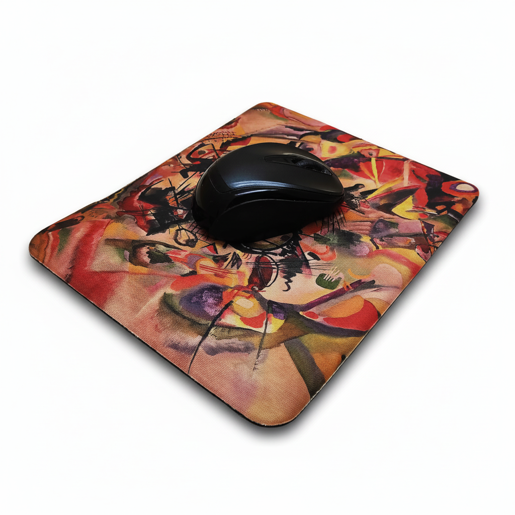 Kandinsky – Kompozisyon VII (Composition VII) Bilek Destekli Dikdörtgen Mouse Pad – görsel 3