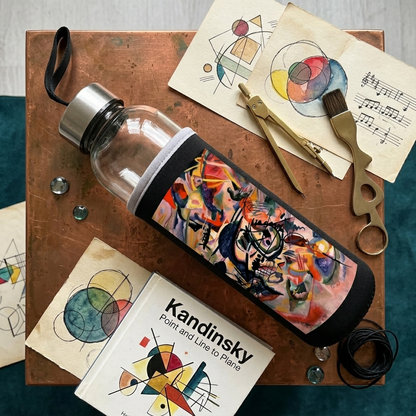 Kandinsky – Kompozisyon VII (Composition VII) Kılıflı Cam Matara 500 ml – görsel 3
