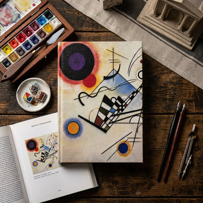 Kandinsky – Kompozisyon VIII (Composition VIII) Kumaş Kapaklı Defter 14x20 cm – görsel 2