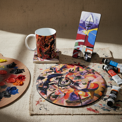 Kandinsky – Kupa, Bardak Altlığı, Mouse Pad ve Telefon Standı Seti – görsel 2