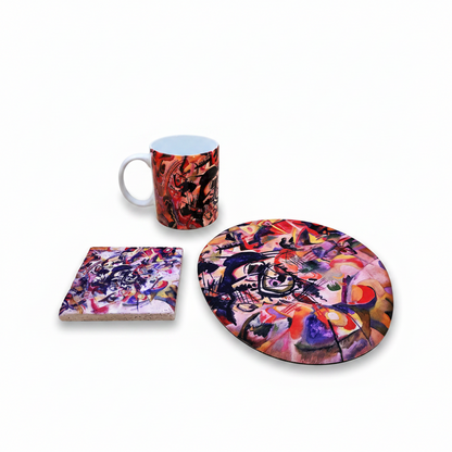 Kandinsky – Kupa, Mouse Pad ve Bardak Altlığı Seti