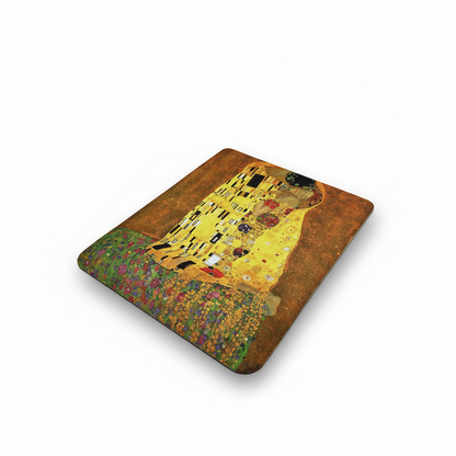 Klimt – Öpücük (The Kiss) Bilek Destekli Dikdörtgen Mouse Pad