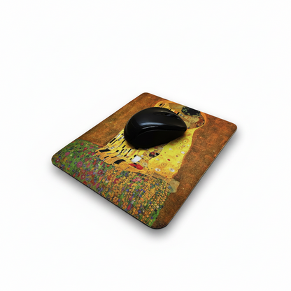 Klimt – Öpücük (The Kiss) Bilek Destekli Dikdörtgen Mouse Pad – görsel 3