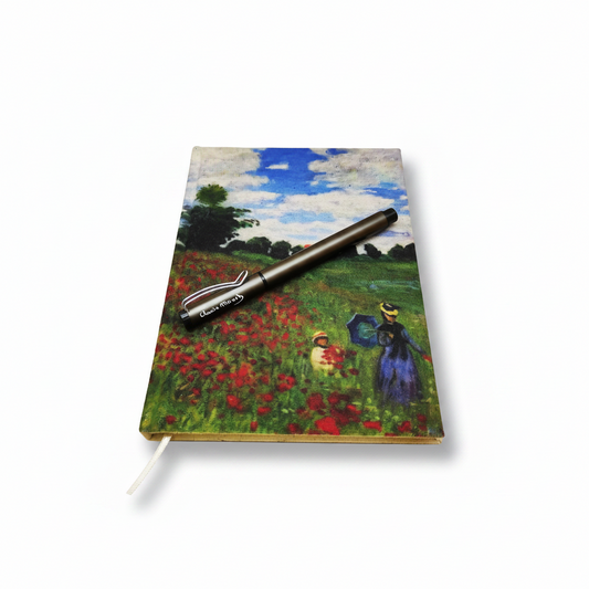 Monet – Gelincik Tarlası (Poppy Field) Defter ve Kalem Seti