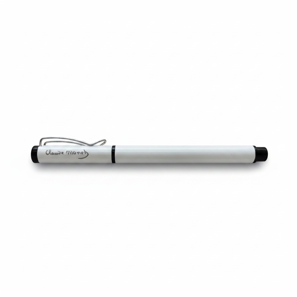 Monet – İmzalı Metal Roller Kalem Beyaz