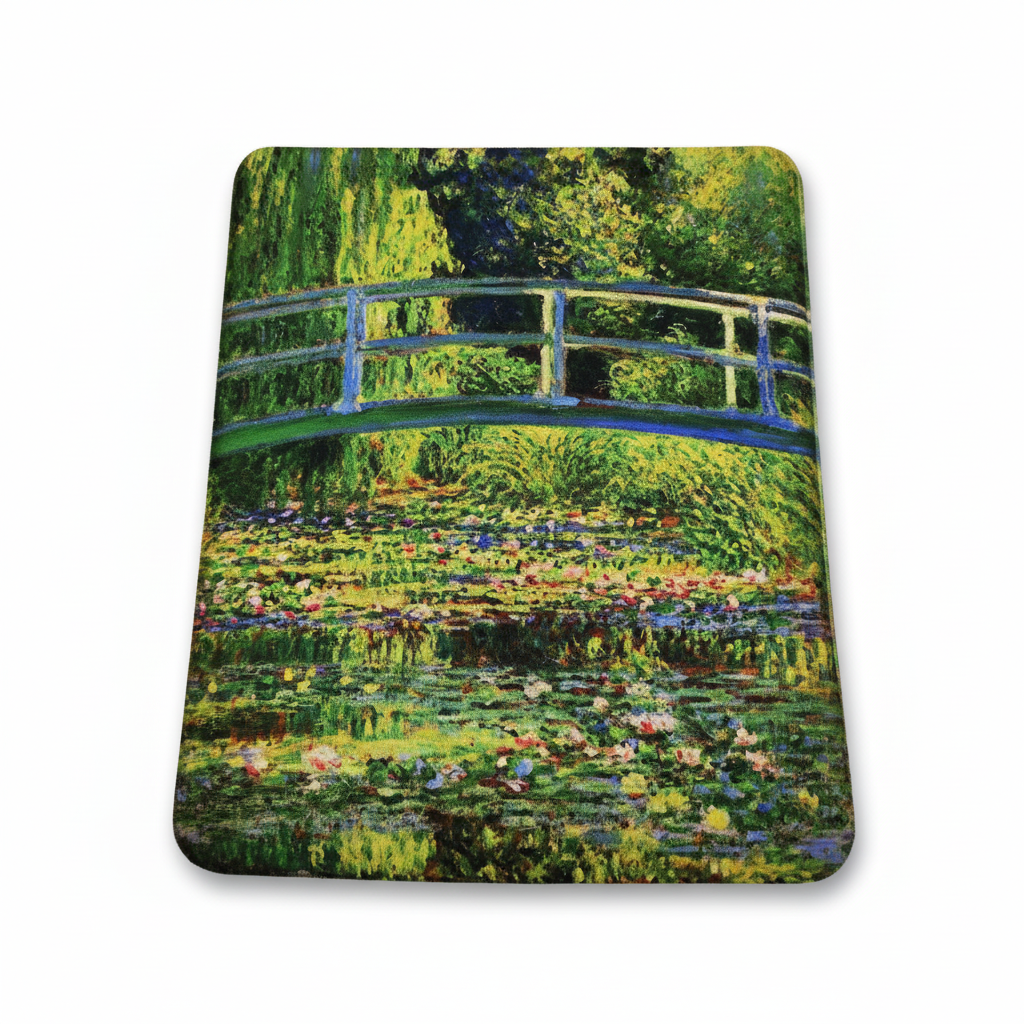 Monet – Japon Köprüsü (The Japanese Footbridge) Bilek Destekli Dikdörtgen Mouse Pad – görsel 2