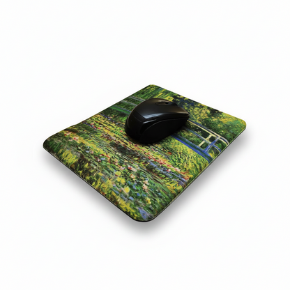 Monet – Japon Köprüsü (The Japanese Footbridge) Bilek Destekli Dikdörtgen Mouse Pad – görsel 3