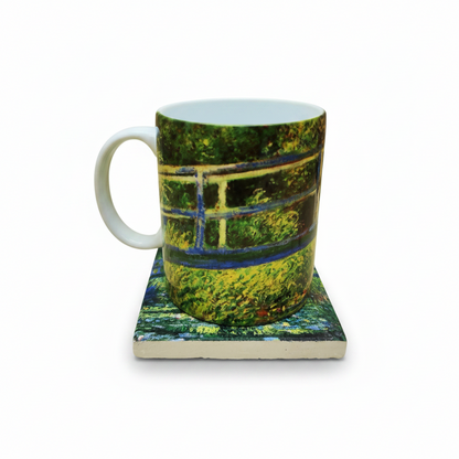 Monet – Japon Köprüsü (The Japanese Footbridge) Kupa ve Bardak Altlığı Seti