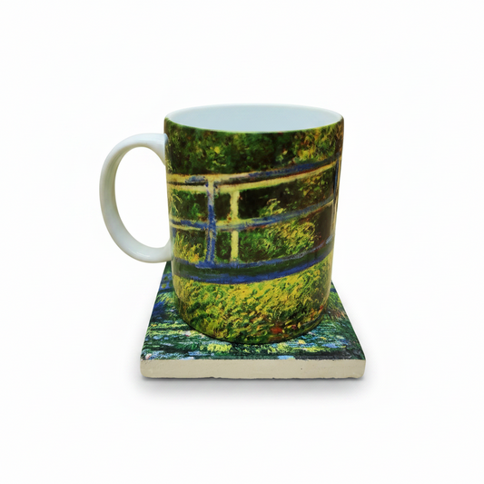 Monet – Japon Köprüsü (The Japanese Footbridge) Kupa ve Bardak Altlığı Seti