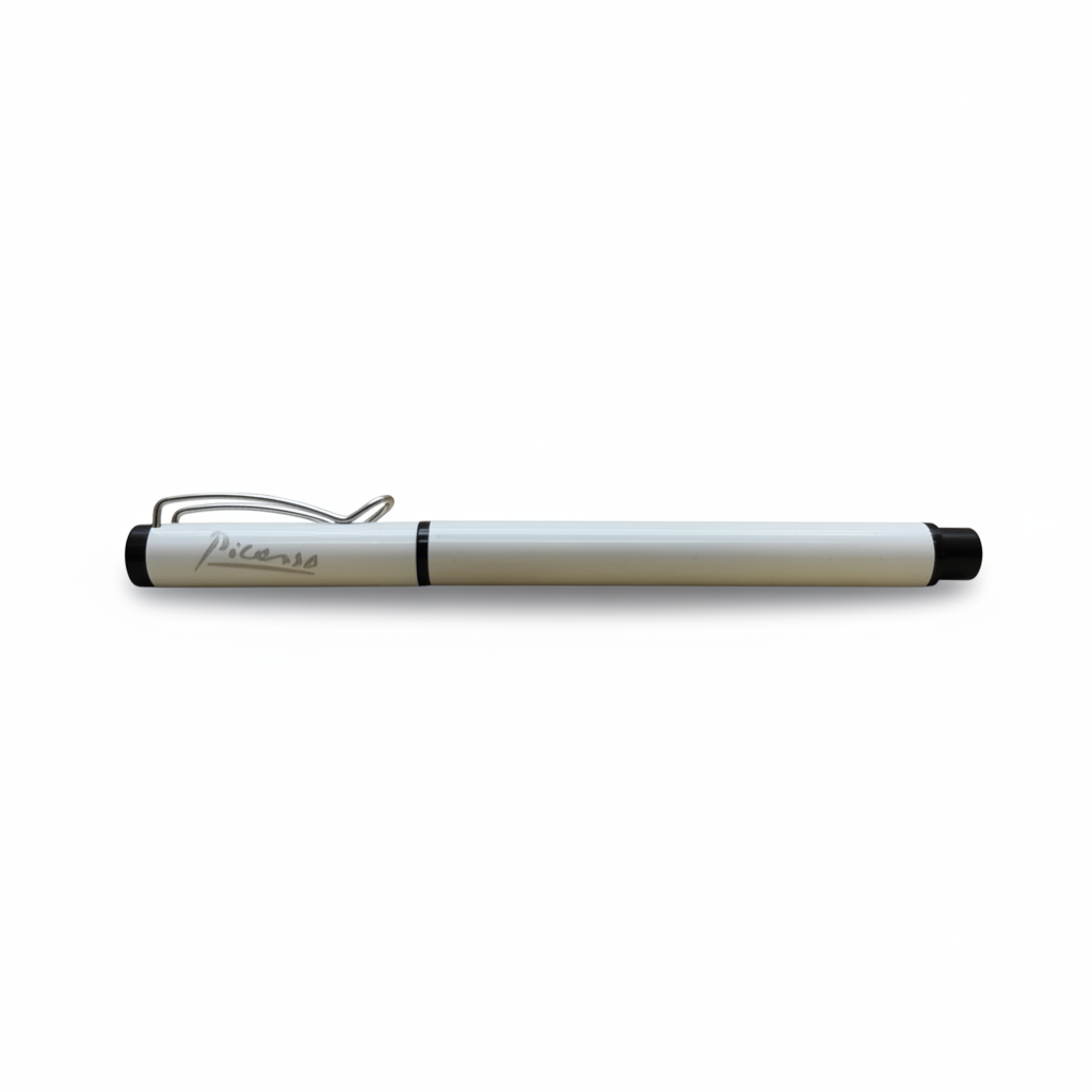 Picasso – İmzalı Metal Roller Kalem Beyaz