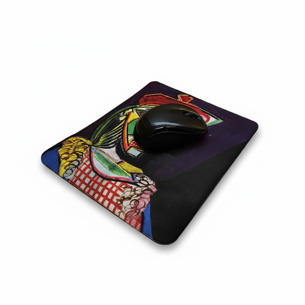 Picasso – Kırmızı Bereli Kız (Girl with a Red Beret) Bilek Destekli Dikdörtgen Mouse Pad – görsel 3