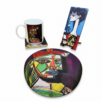 Picasso – Kupa, Bardak Altlığı, Mouse Pad ve Telefon Standı Seti