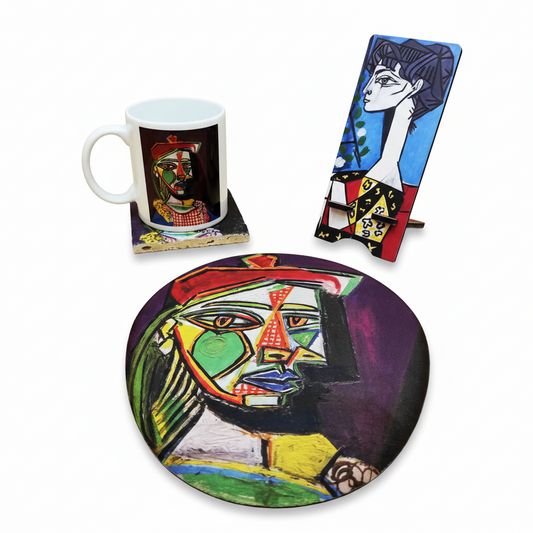Picasso – Kupa, Bardak Altlığı, Mouse Pad ve Telefon Standı Seti