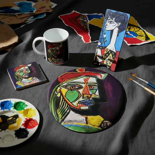 Picasso – Kupa, Bardak Altlığı, Mouse Pad ve Telefon Standı Seti – görsel 2
