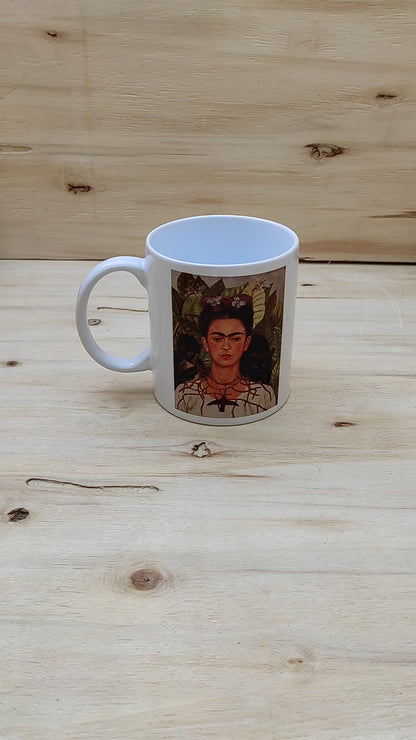 Frida Kahlo – Otoportre (Self-Portrait) Seramik Kupa
