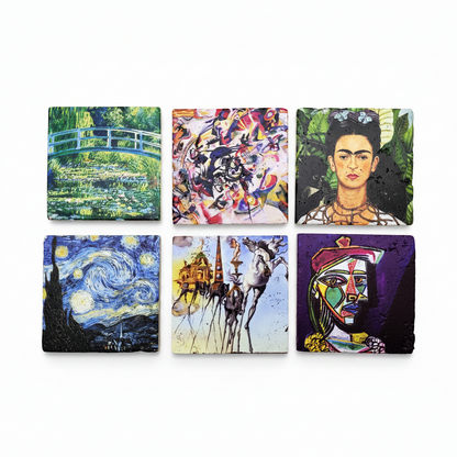 Sanatçılar Serisi – 6'lı Çay/Kahve Fincanı ve Bardak Altlığı Seti (Dali, Van Gogh, Picasso, Kandinsky, Frida Kahlo, Monet) – görsel 10