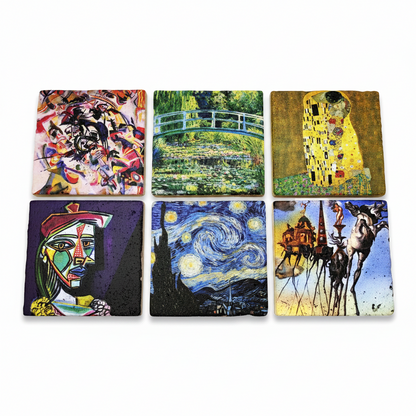 Sanatçılar Serisi – 6'lı Çay/Kahve Fincanı ve Bardak Altlığı Seti (Dali, Van Gogh, Picasso, Kandinsky, Klimt, Monet) – görsel 9