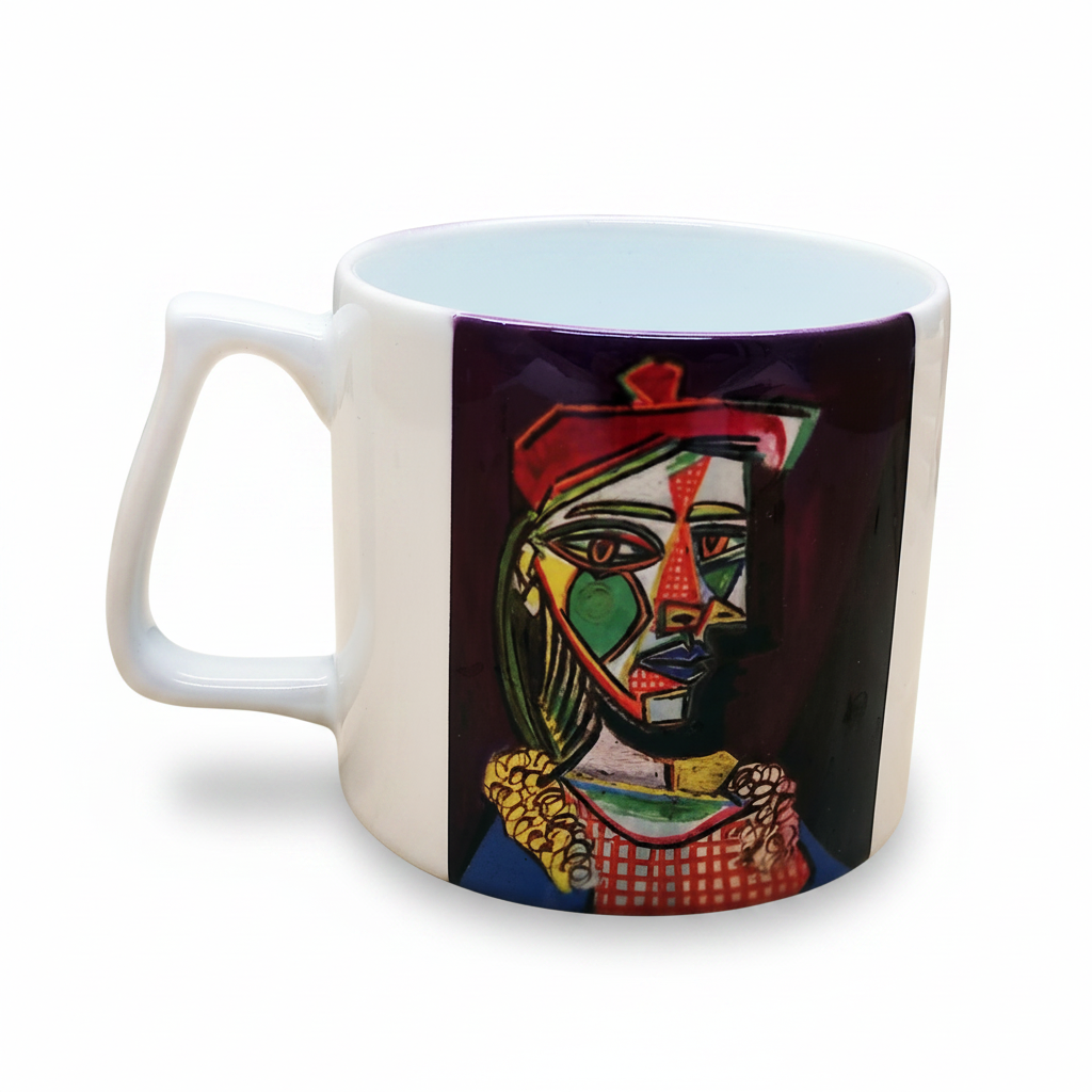 Sanatçılar Serisi – 6'lı Yelken Kulplu Kupa ve Bardak Altlığı Seti (Dali, Van Gogh, Picasso, Kandinsky, Klimt, Monet) – görsel 7