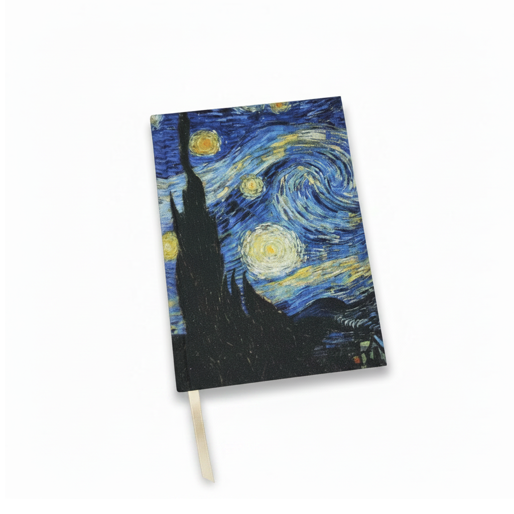 Sanat eseri baskılı sert kapaklı defter koleksiyonu
