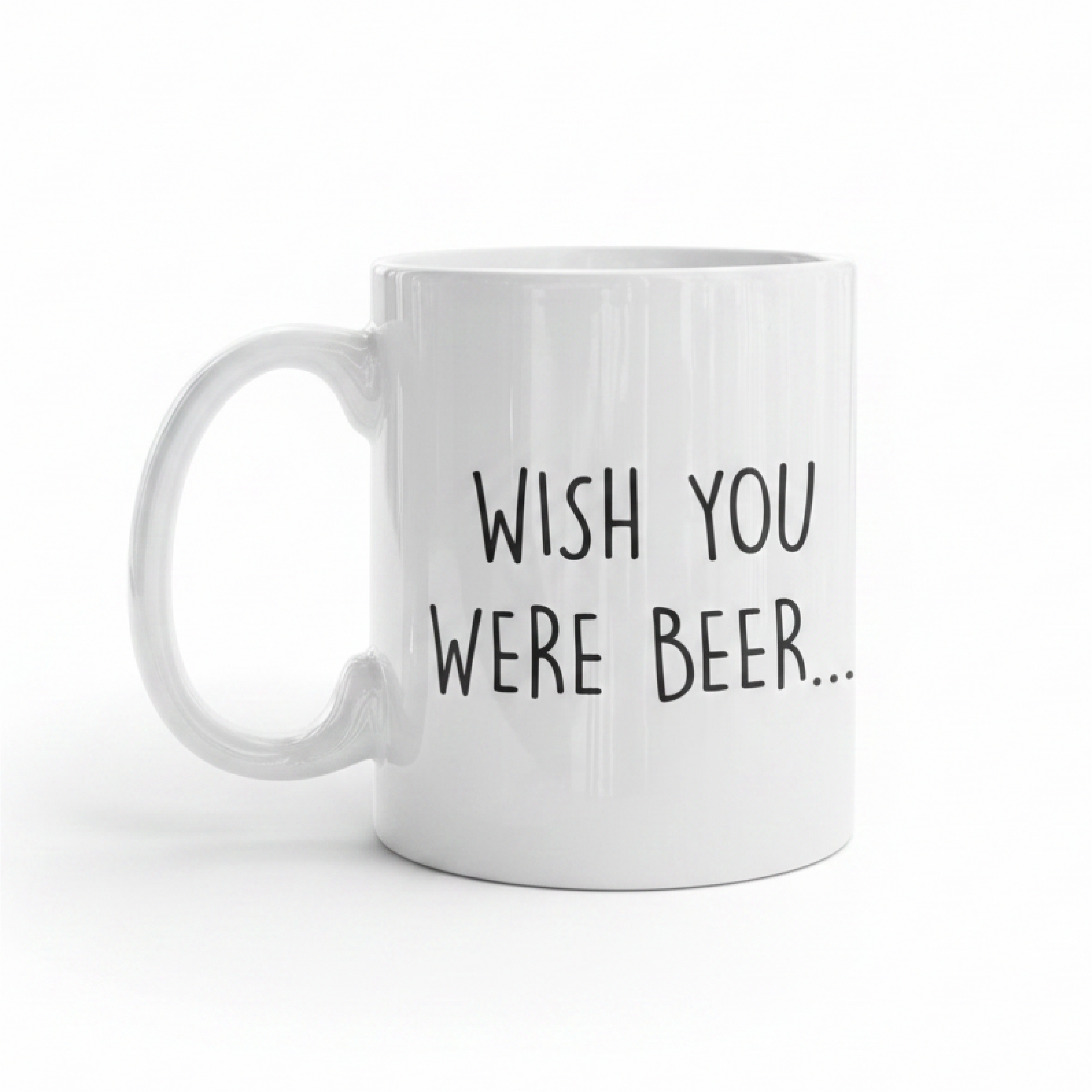 Slogan Wish YOu Were Beer kupa