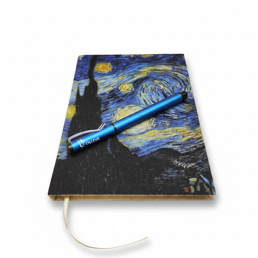 Van Gogh – Yıldızlı Gece (The Starry Night) Defter ve Kalem Seti