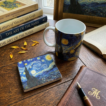Van Gogh – Yıldızlı Gece (The Starry Night) Kupa ve Bardak Altlığı Seti